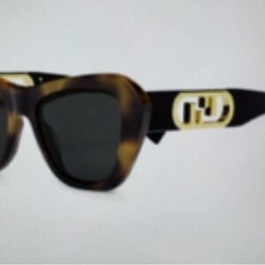 Fendi Brown and Black Sunglasses Bold Design